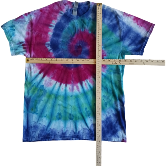 PINK VORTEX Men's Med. Tee Spiral Design Tie Dye Mermainlds Dream, Razzle Dazzle - Picture 7 of 7